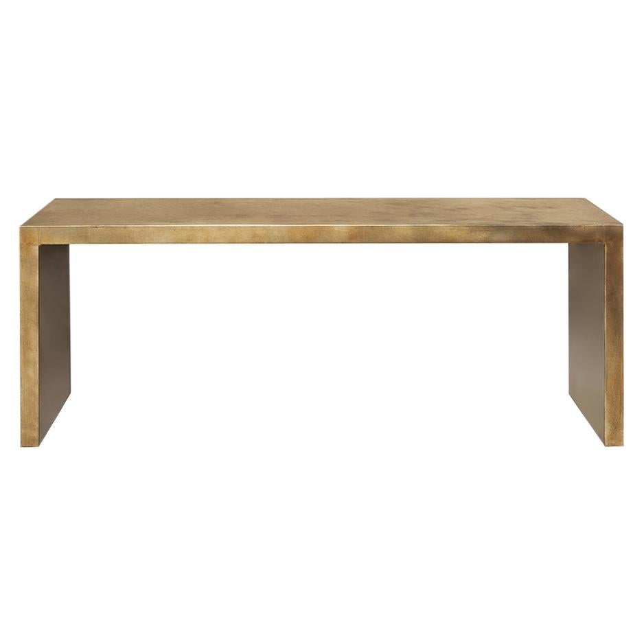 Antique Gilded Metal Console Table