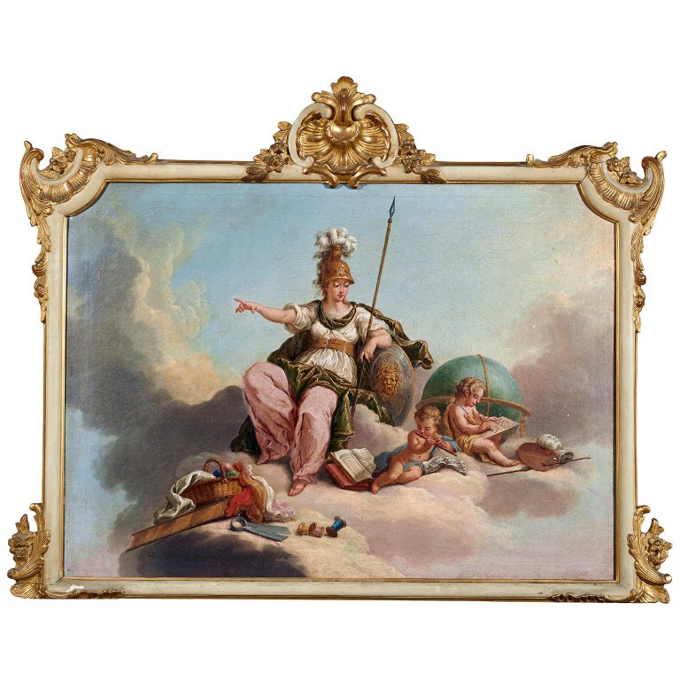 Allegoria, Cignaroli 18th Century Oil on Canvas Liberal Arts Painting