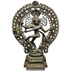 Shiva Nataraya Bronze des 20. Jahrhunderts