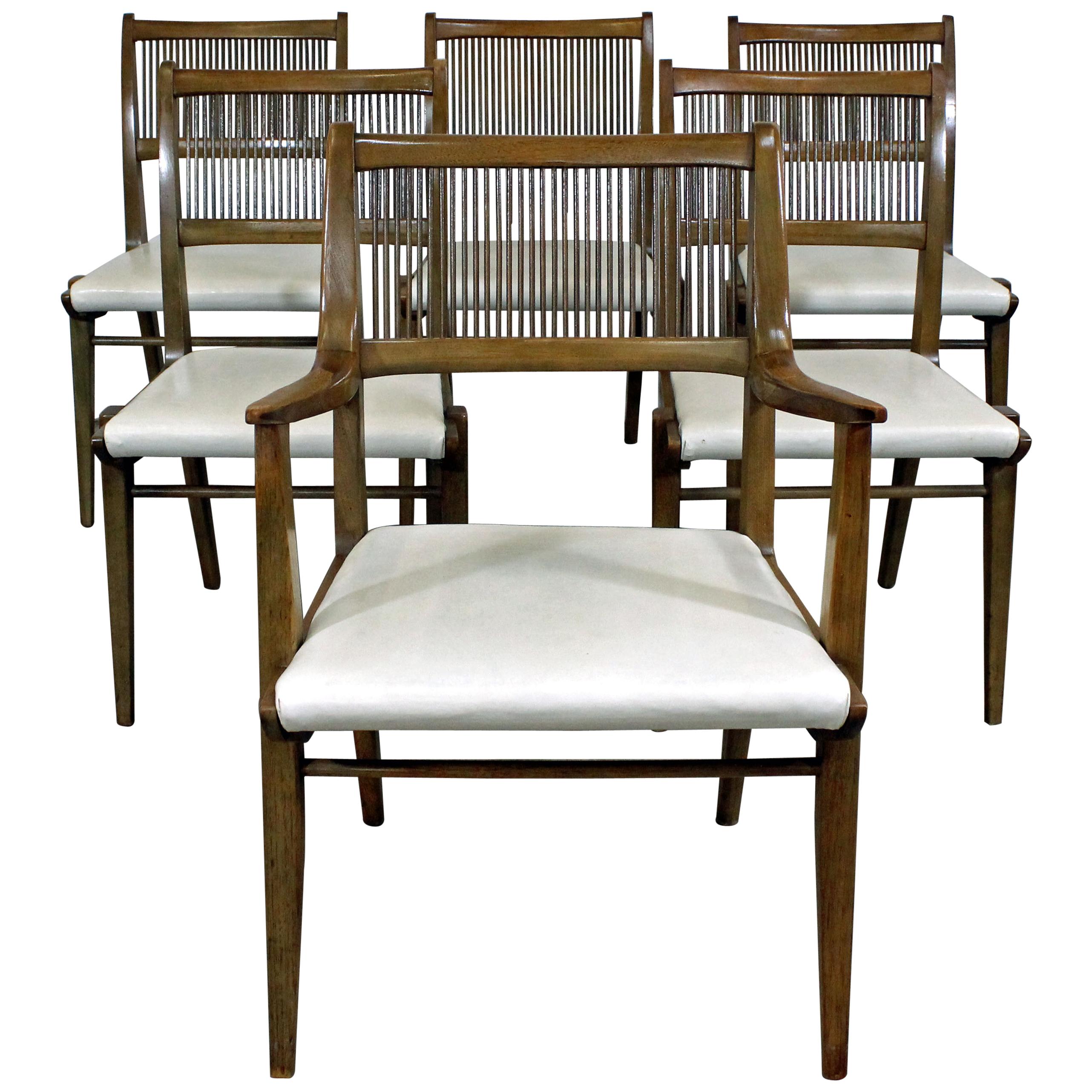 Set of 6 Mid-Century Modern John Van Koert Drexel Profile Dining Chairs