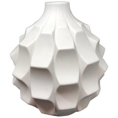 Midcentury Bisquit Artichoke Vase by Heinrich Fuchs for Hutschenreuther, 1960s