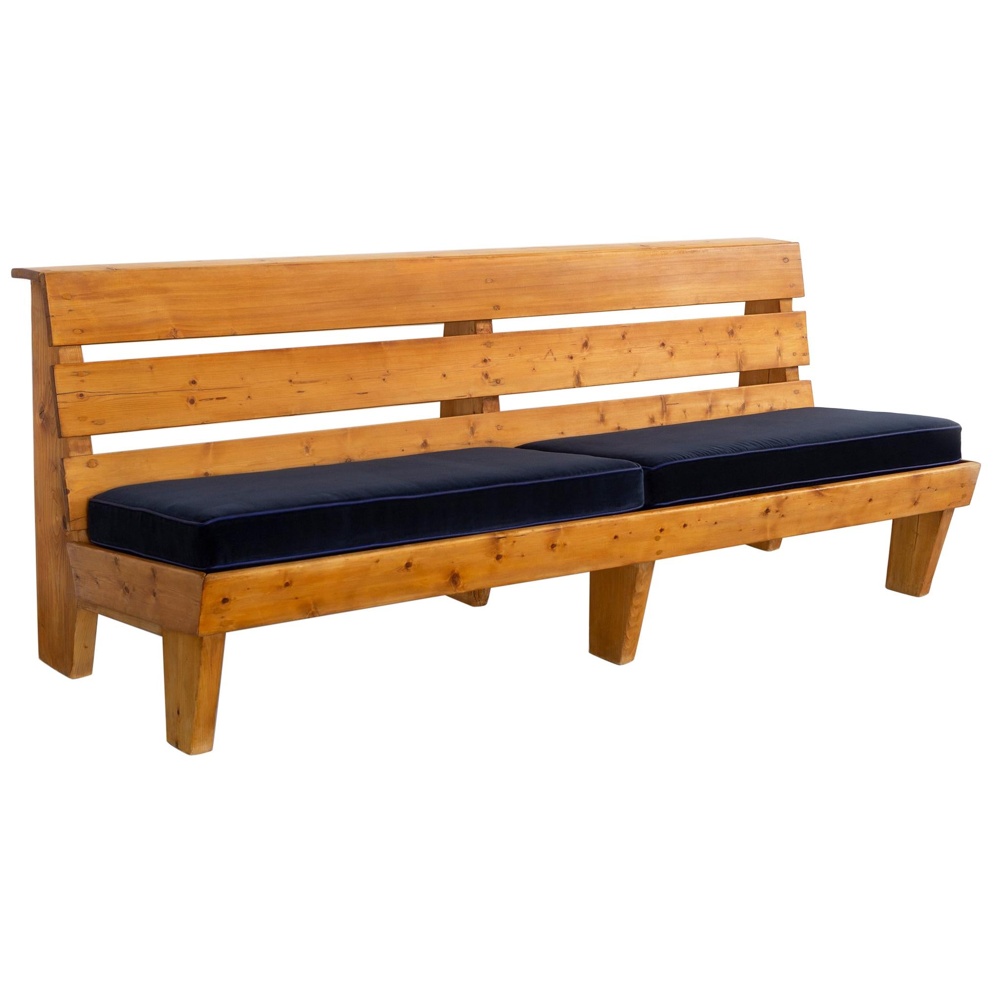 Bench for Marie Blanche Hotel by Charlotte Perriand For Sale