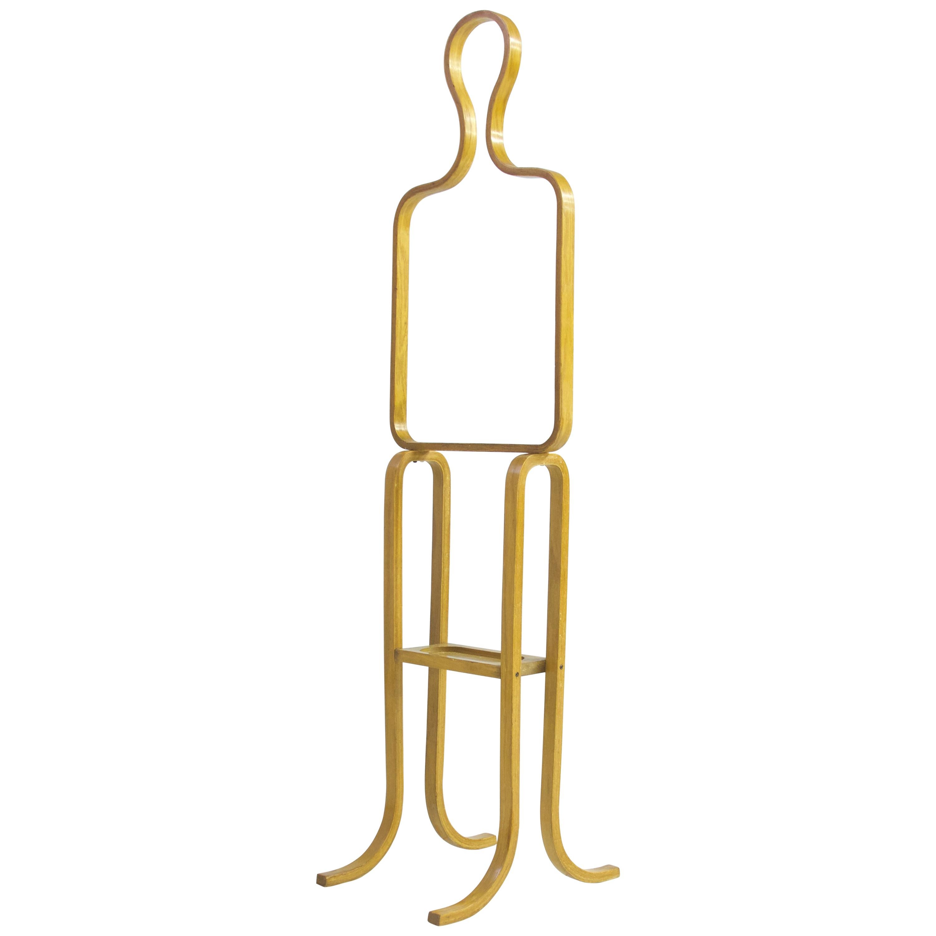 Bent-Laminated Beech Figurative Valet in the Manner of Alvar Aalto, USA, 1950s For Sale