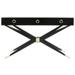 Ebonized Sputnik Console Table