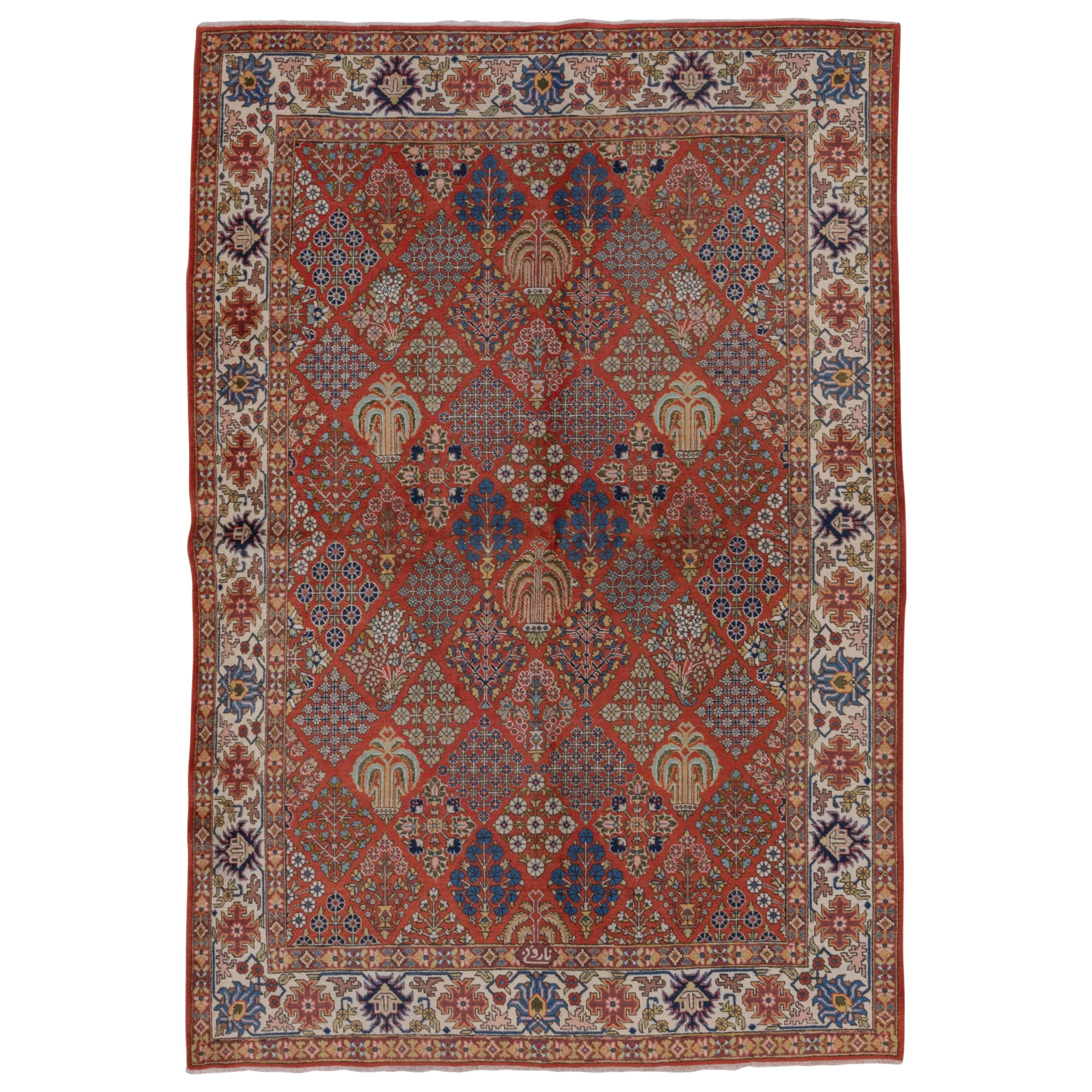 Antique Tabriz Carpet, Joshegan Design For Sale