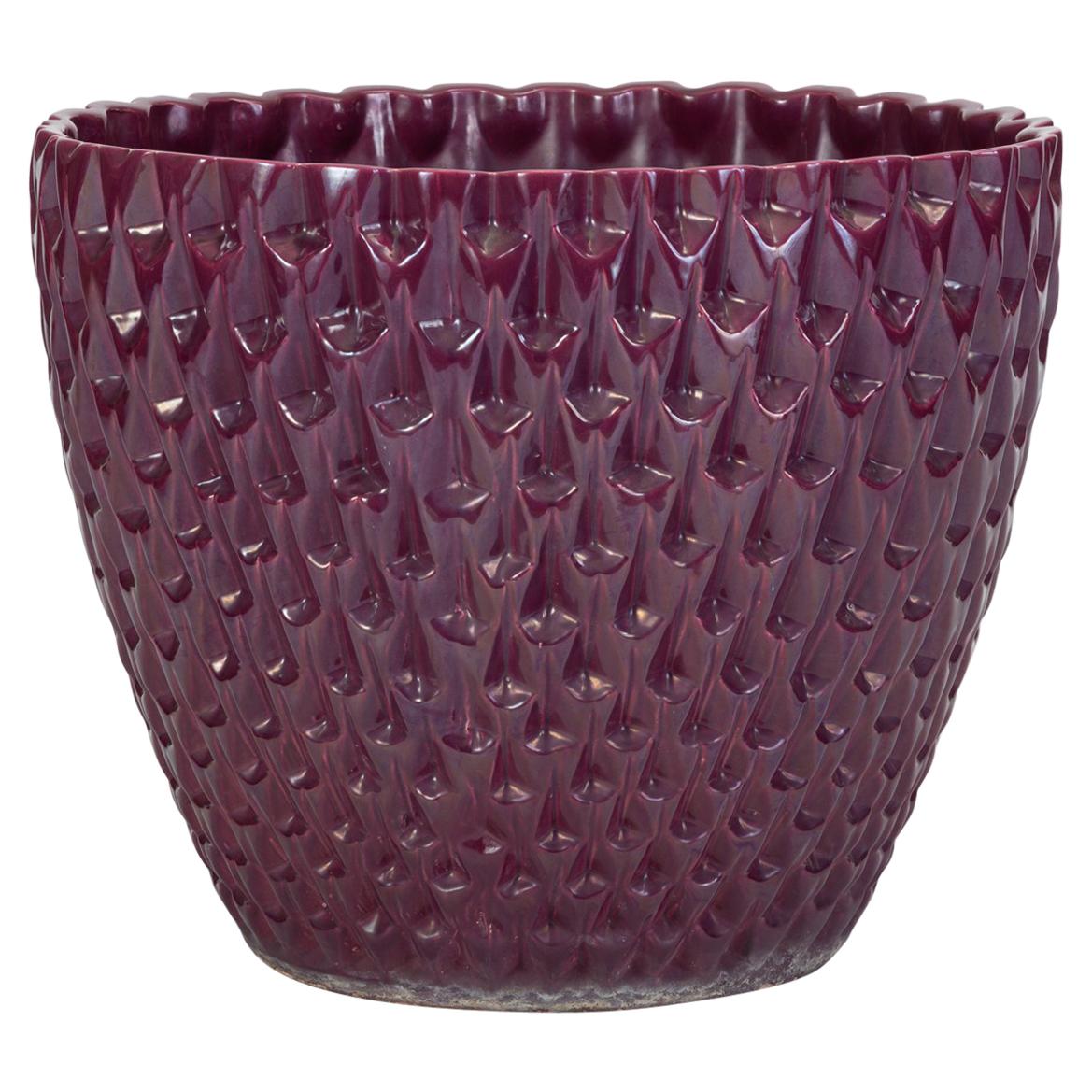 Phoenix-1 Planter in Purple Glaze by David Cressey for Architectural Pottery