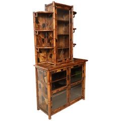 Very Rare 19th Century English Bamboo Bookcase