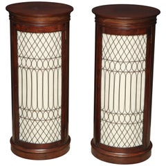 Pair of Baltic Cylinder Pedestals