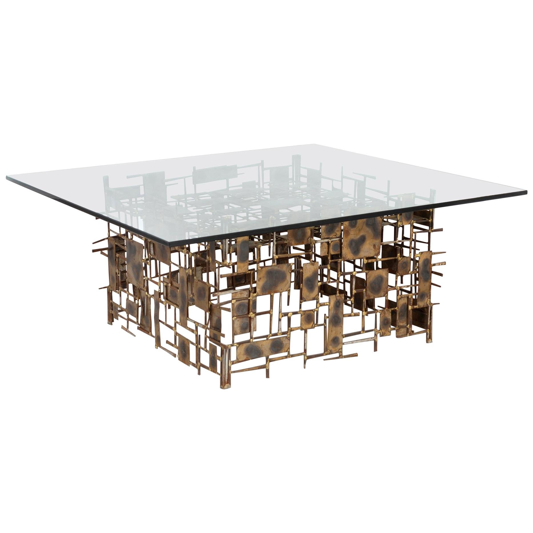 Brutalist Coffee Table by Marc Creates For Sale
