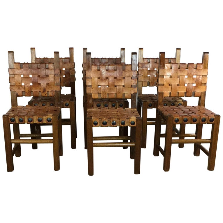 Western Style Dining Chair At 1stdibs, Western Style Leather Dining Chairs