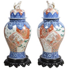Pair of 19th Century Japanese Imari Vases