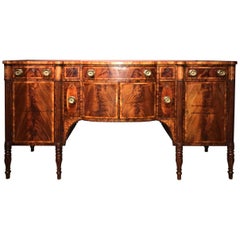 Antique Exceptional Portsmouth, NH Sideboard Attributed to Judkins & Senter, circa 1810