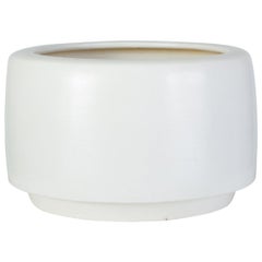 White-Glazed CP-17 Tire Planter by John Follis for Architectural Pottery