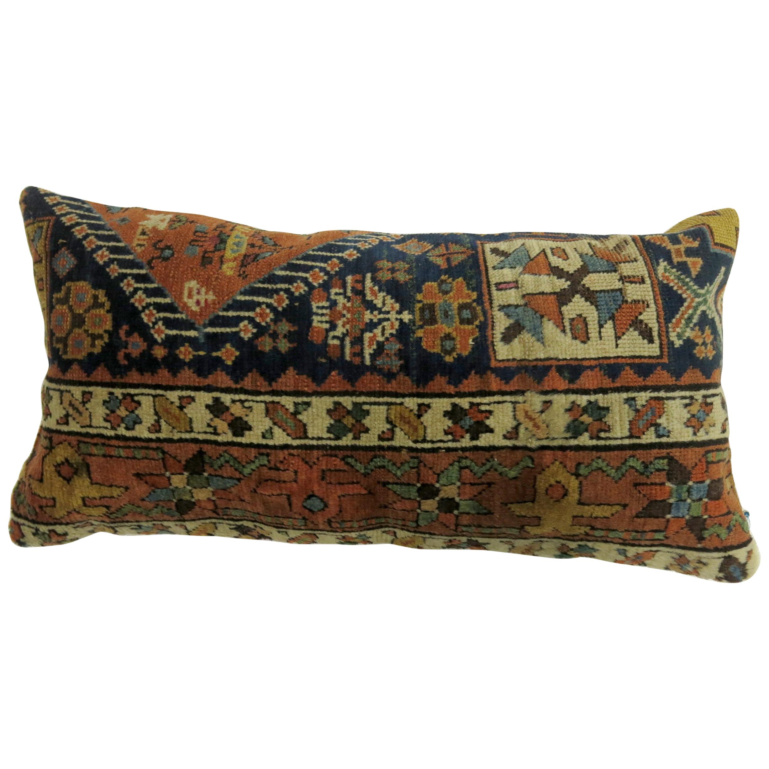 Persian Heriz Bolster Rug Pillow