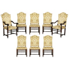 Set of Eight Italian Baroque Style Dining Chairs