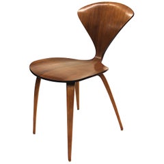 Vintage Mid-Century Modern Arm-Less Pretzel Chair by Norman Cherner for Plycraft