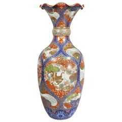 Antique Large Japanese Porcelain Palace Vase