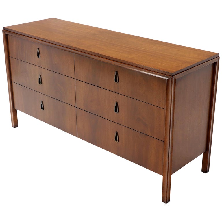 Mid Century Modern Walnut Double, Mid Century Modern Dresser Drawer Pulls