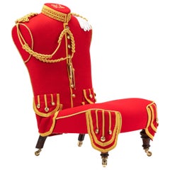 Stunning Antique Hall Chair 'The Military Pipers Chair' Victorian, circa 1890