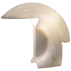 Tobia Scarpa, Table Lamp, Biagio Model, Carrear Marble, circa 1968, Italy