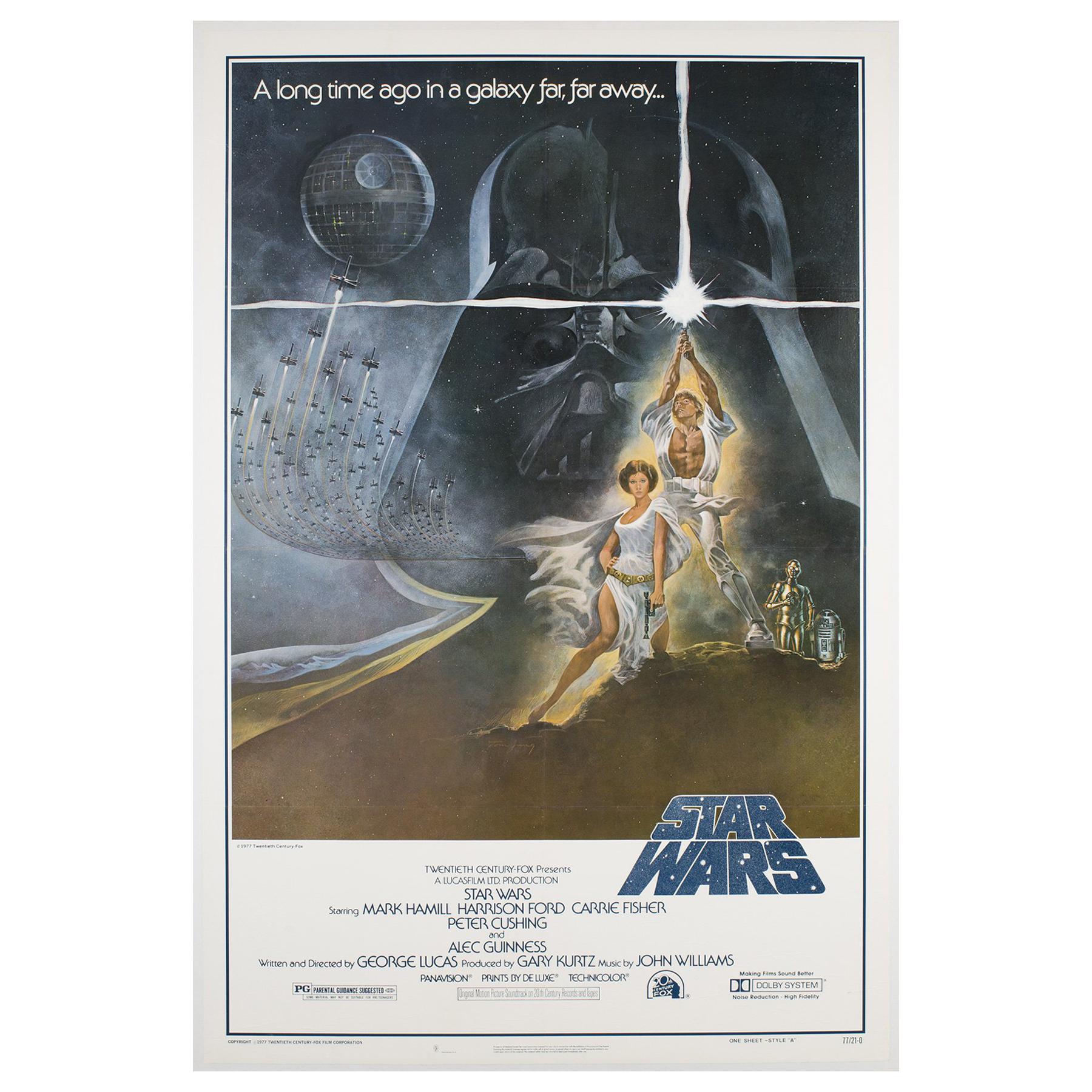 Star Wars US 1 Sheet Style A '1st Printing' Original Film Poster, Jung, 1977