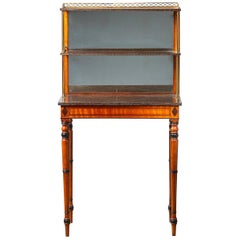 George III Satinwood and Simulated Porphyry Side Table, circa 1790-1810