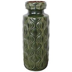 Scheurich 1960s Design Large and Green Ceramic "Amsterdam" Collection
