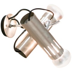 Double Tubular Sconce by Alain Richard for Disderot, France