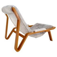 Harvey Probber Suspension Chair Restored in Brazilian Cowhide