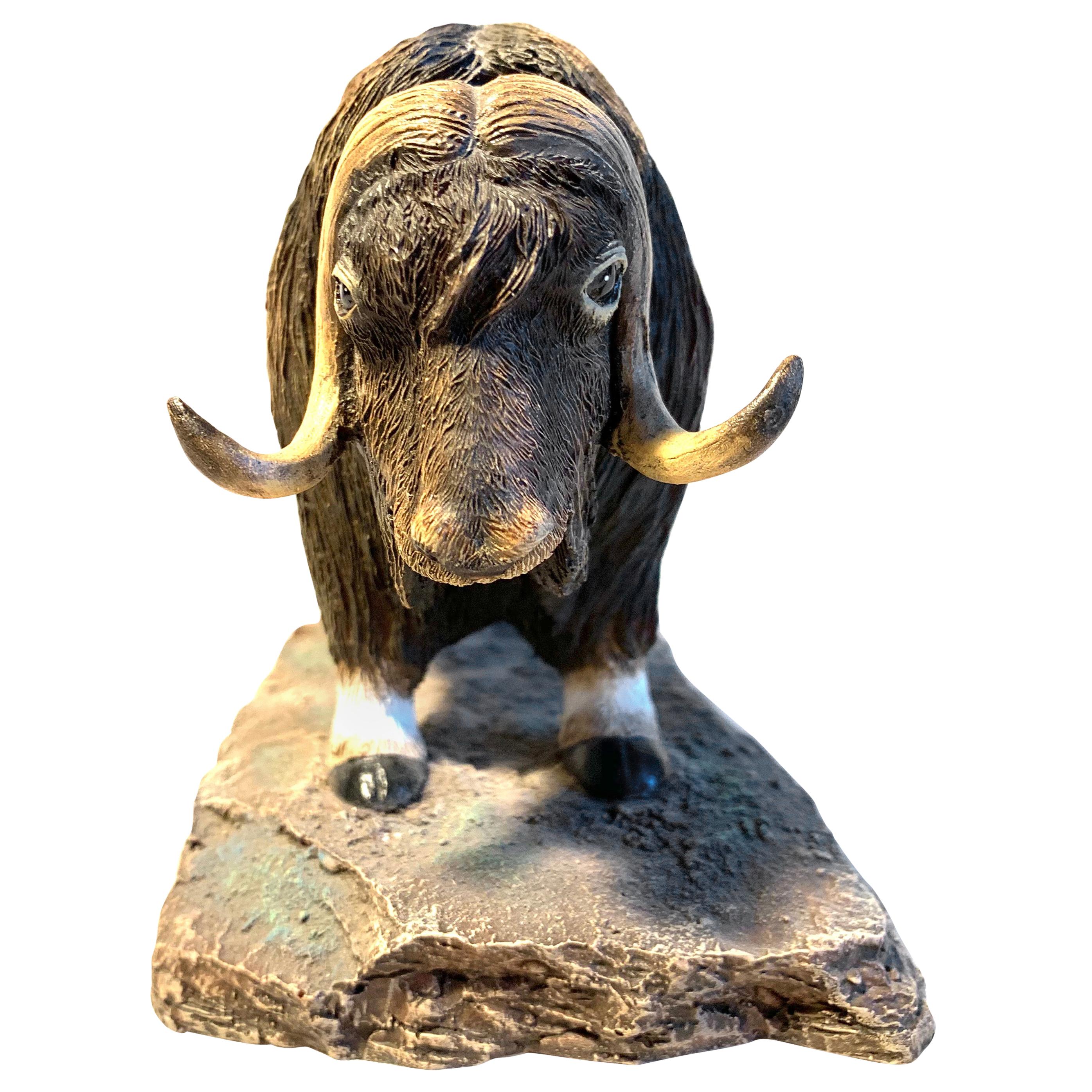 Vintage Mysk Ox Sculpture by Royal Scandinavian For Sale