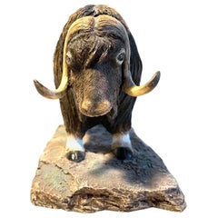 Mysk-Ox-Skulptur von Royal Scandinavian