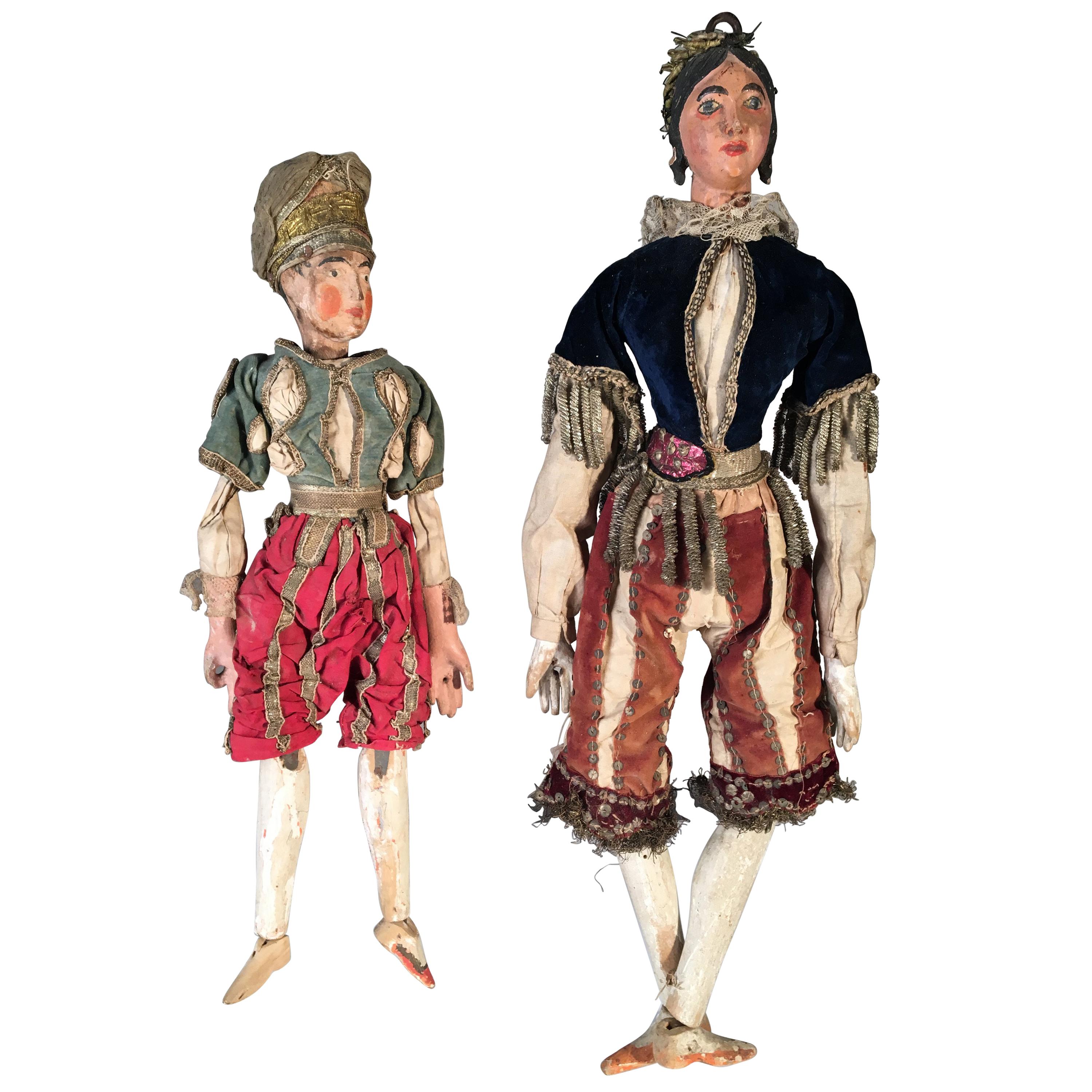 Antique Italian Puppets, 19th Century