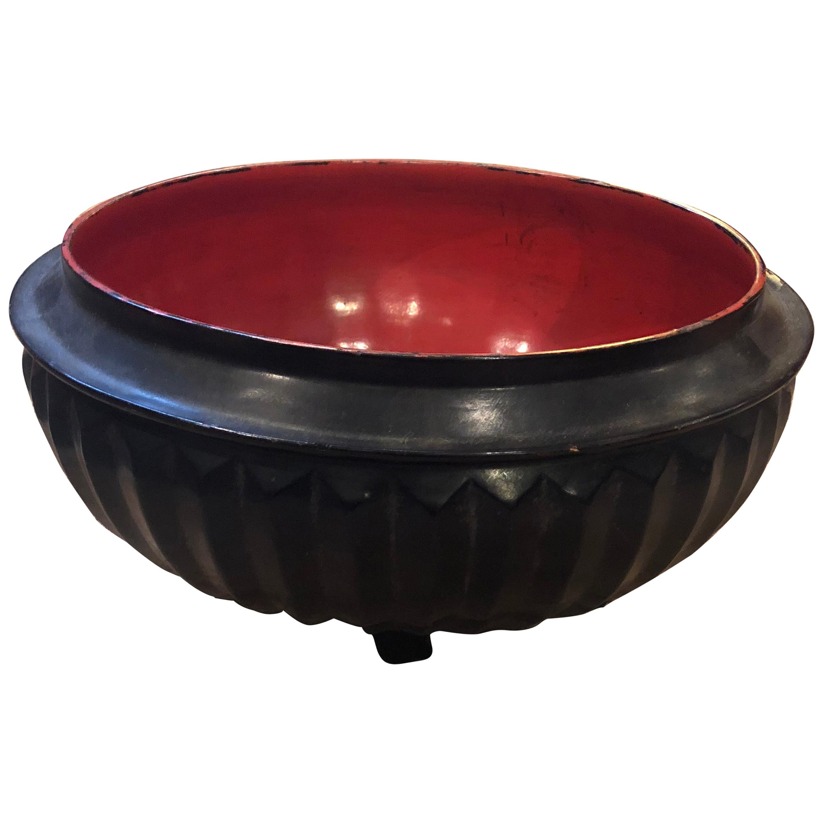 Black Lacquer Bowl For Sale