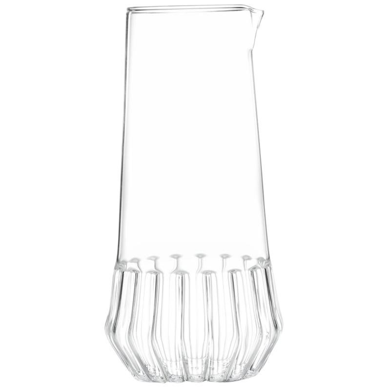 Fferrone Czech Clear Contemporary Handmade Mixed Carafe Water Pitcher (pichet à eau en forme de carafe)