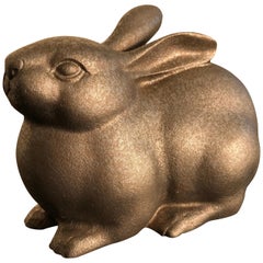 Vintage Big Bold Alert Rabbit from Japan, Handsome and Finely Sculpted