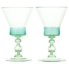 12 Venetian Water Goblets