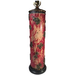 Antique Wallpaper Roller Lamp, French, 19th Century