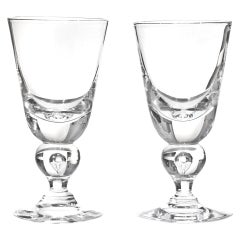 12 Exceptional Modernist Steuben Baluster Water Goblets
