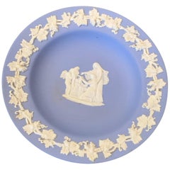 Mid-century Wedgwood Jasperware Cream on Blue