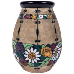 Runde Amphora Campina-Vase aus dem frühen 20. Jahrhundert