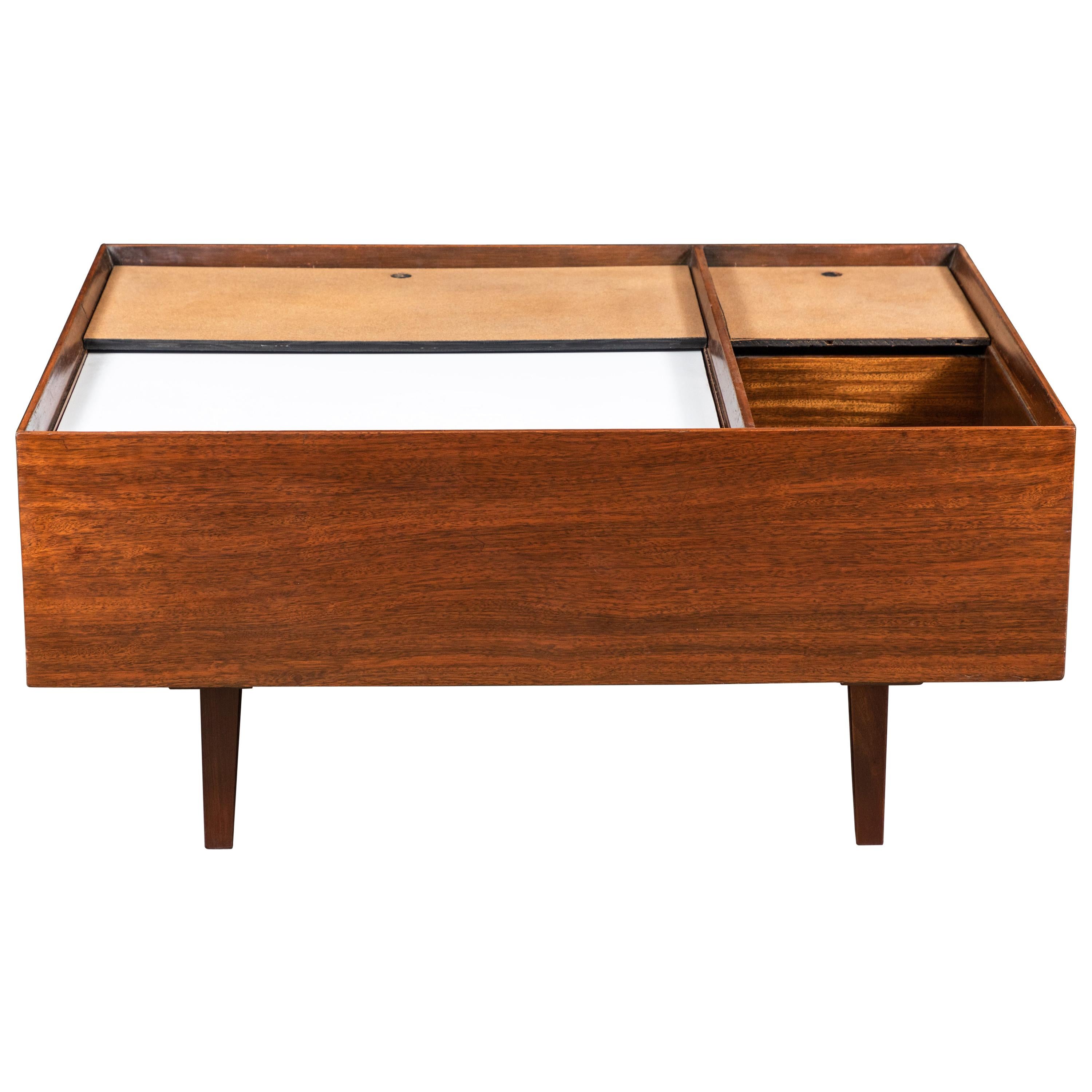 Milo Baughman Coffee Table in Exotic Mindoro Wood for Drexel For Sale