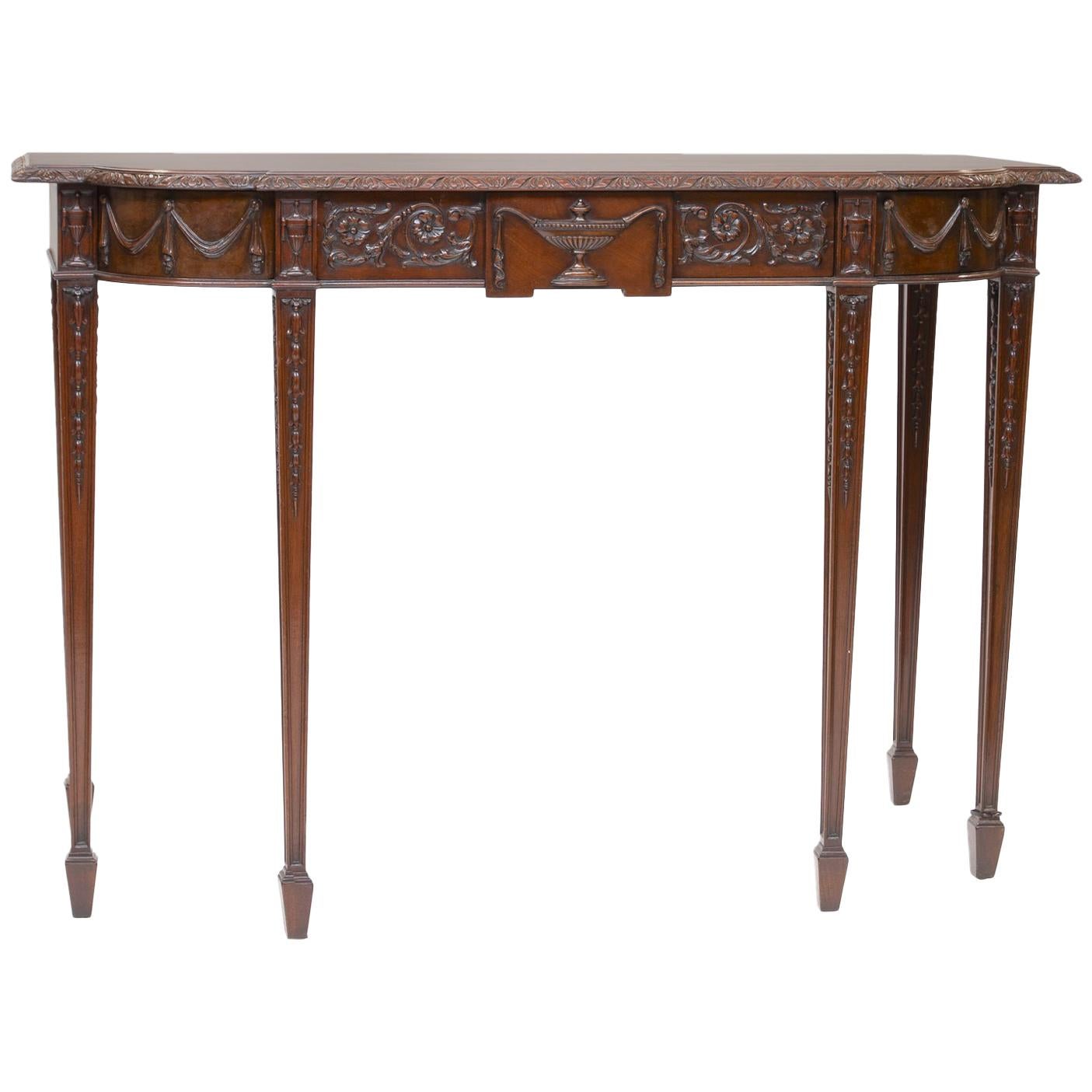 English Mahogany Console