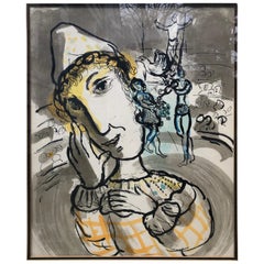 Marc Chagall Cirque au Clown Jaune, 1967