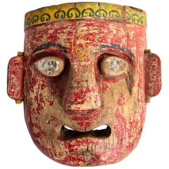 Used Wooden Indian Mask