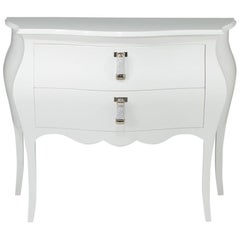 Moviestar Glamourous White Lacquer Commode by Fendi