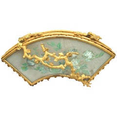 French Victorian Bronze Dore Fan Box