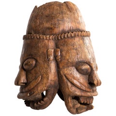 Used Indian Wooden Mask