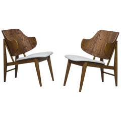 Easy Chairs by Ib Kofod-Larsen for Brdr Pedersen, Denmark