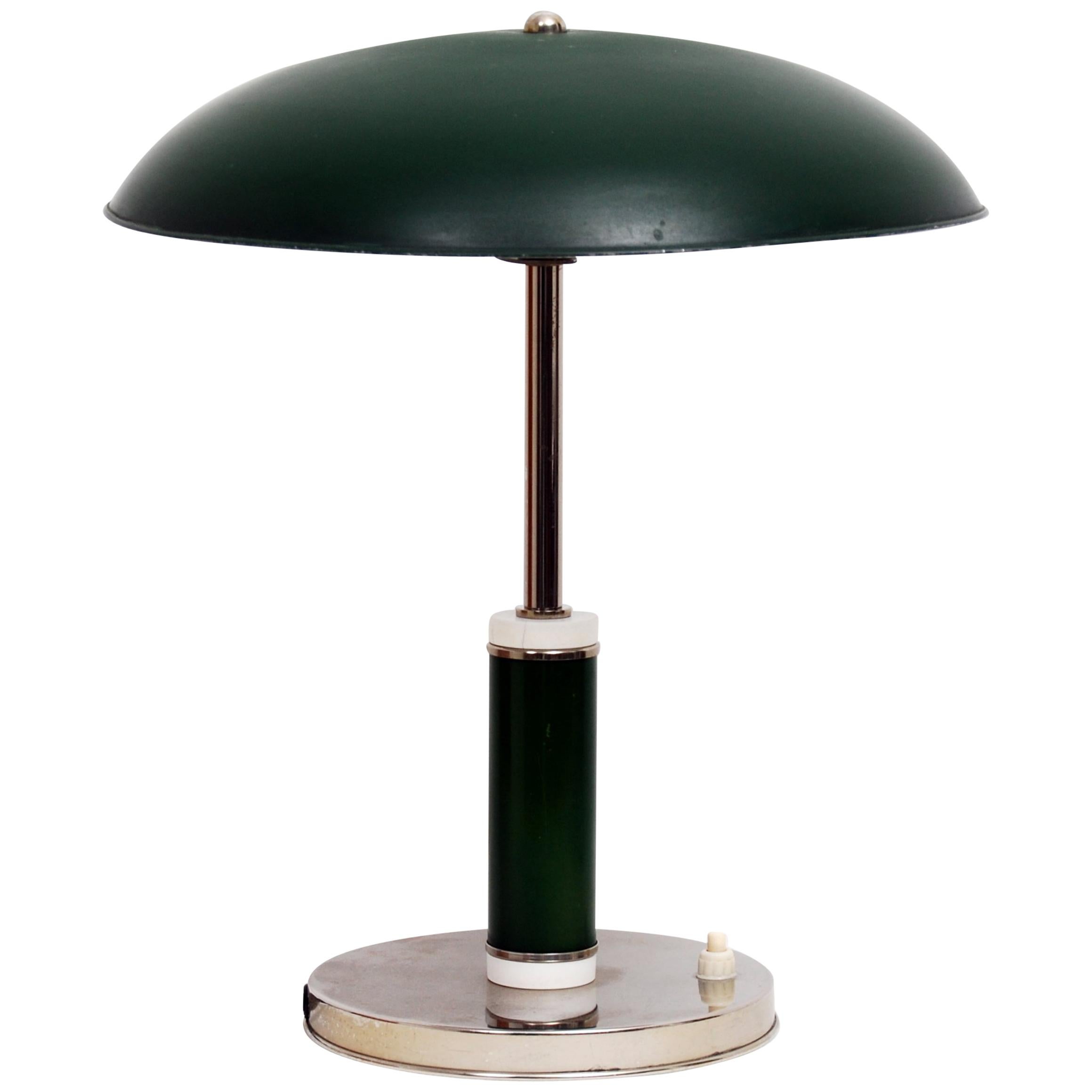 Vintage Art Deco Schwedische Gnade 1930er Jahre Tisch/Schreibtischlampe