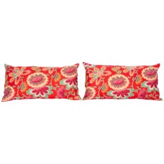 Pillow Cases Fashioned from Mid-20th Century Russian Printed Cotton